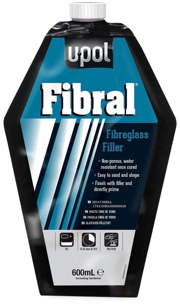 U-Pol Fibral Glass Fibre Filler (880ml)